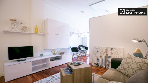 Stilvolles Studio-Apartment zur Miete in Basurto, Bilbao