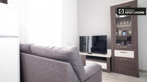 Habitación vibrante en un apartamento de 3 dormitorios en Indautxu, Bilbao