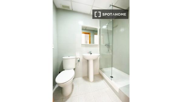 Habitación individual con baño privado. Zaragoza