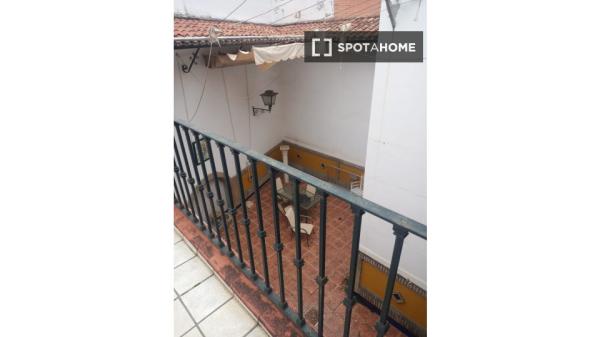 Privates Zimmer mit Terrasse in einem fantastischen Haus in Sevilla