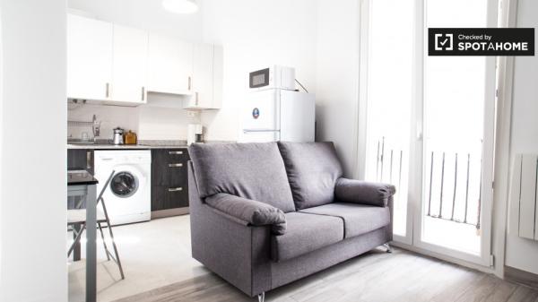 Chambre meublée dans un appartement de 3 chambres à coucher à Indautxu, Bilbao