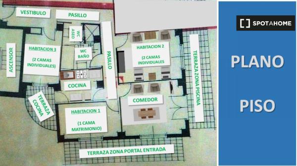 Piso de 3 habitaciones en alquiler en El Campello, Alicante