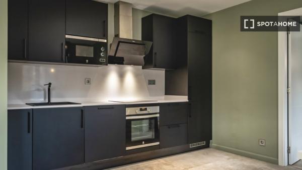 Apartamento moderno de un dormitorio completamente amueblado en Barcelona