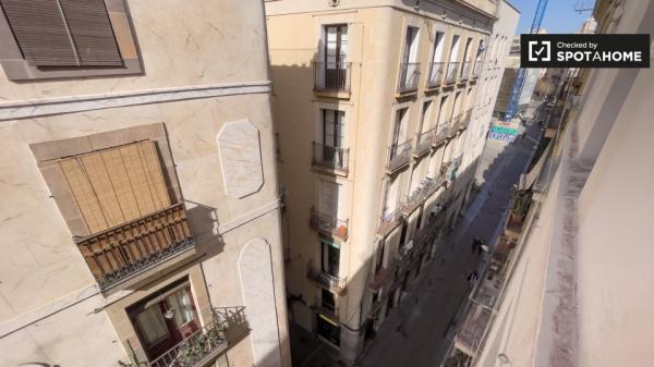 Camera in affitto in appartamento con 4 camere da letto a El Raval, Barcellona