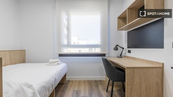 Apartamento estudio en alquiler en residencia en La Paz, Madrid