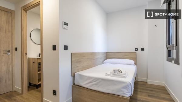 Apartamento estudio en alquiler en residencia en La Paz, Madrid