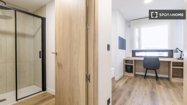 Apartamento estudio en alquiler en residencia en La Paz, Madrid