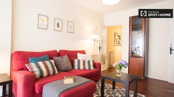 Habitación soleada en apartamento de 3 dormitorios en Getxo, Bilbao