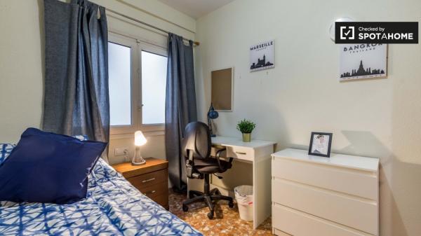 Chambre à louer dans un grand appartement de 5 chambres, El Pla del Real