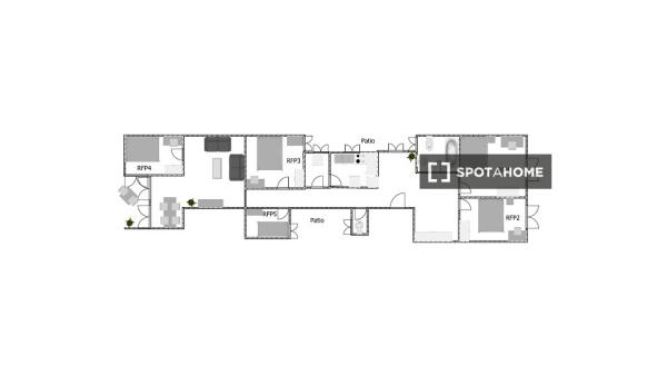 Se alquila habitación en piso compartido en Poblenou, Barcelona